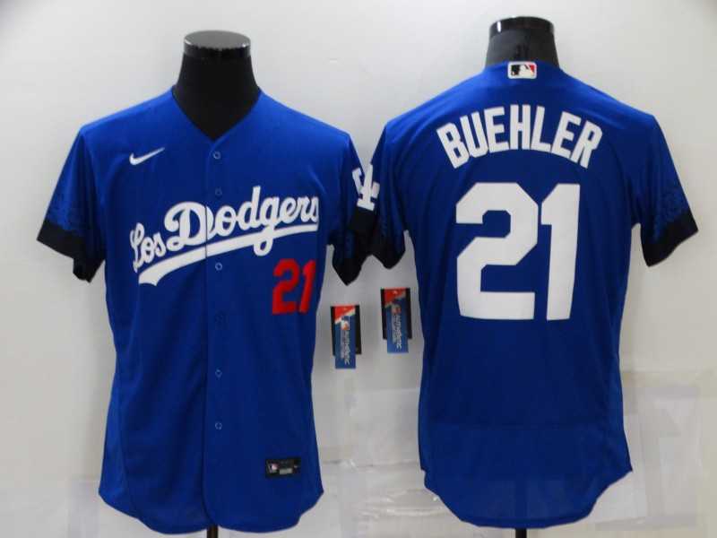 Dodgers 21 Walker Buehler Royal 2021 City Connect Flexbase Jersey,We sell and wholesale Dodgers 21 Walker Buehler Royal 2021 City Connect Flexbase Jersey on line form chian!